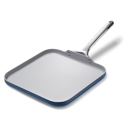 Caraway Square Griddle Pan, 11” Square Pan, Non-Stick Ceramic Coated, Non Toxic, PTFE & PFOA