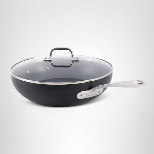 All-Clad HA1 Expert Cookware, Nonstick Chef's Pan with Lid, 12 inch