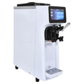 VEVOR Commercial Ice Cream Machine, 1000W Single Flavor Soft Serve Ice Cream Maker, 10.6 QT/H Yield, 4L Hopper & 1.6L Cylinder, Touch Screen, Auto Clean & Pre-Cooling, Countertop Restaurant Snack Bar