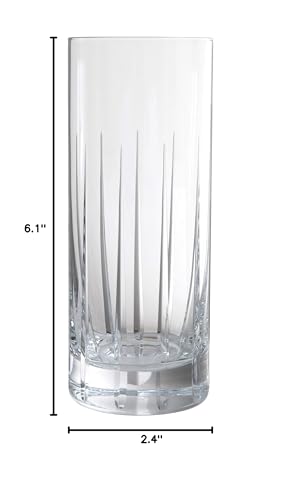 Schott Zwiesel Tritan Crystal Glass Distil Barware Collection Kirkwall Collins Cocktail Glasses (Set of 6), 11.1 oz, Clear