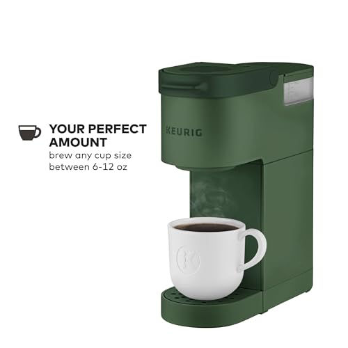 Keurig K-Mini Single Serve K-Cup Pod Coffee Maker, 6 to 12oz Brew size, with Cord Storage, Perfect for Small Spaces, Evergreen