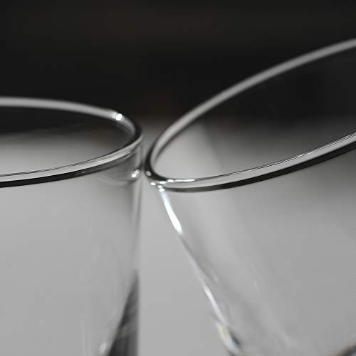 Rock Style Old Fashioned Whiskey Glasses 11 Ounce, Short Glasses For Camping/Party,Set Of 6
