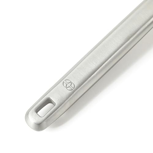 Calphalon Prime Pasta Server, Stainless Steel Pasta Serving Spoon for Spaghetti, Noodles & Pasta, Heavy-Gauge Heat-Resistant Utensil with Weighted Handle