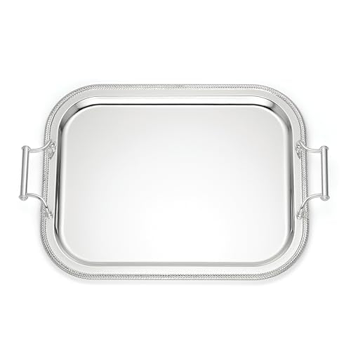 Reed And Barton 896102 Rectangle Silverplate Tray With Handles