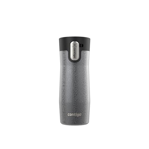 Contigo AUTOSEAL West Loop Vacuum-Insulated Stainless Steel Travel Mug with Easy-Clean Lid 16 oz Crystal Sake