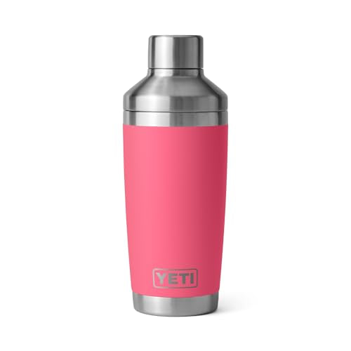 YETI Rambler 20 oz Cocktail Shaker, Stainless Steel, Vacuum Insulated, Tropical Pink
