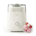 Martha Stewart 1 Quart Ice Cream Maker, Built-In Compressor, No Pre-Freezing Required, 3 Modes (Ice Cream, Sorbet, Frozen Yogurt), Automatic Mix-In Alert, Dishwasher-Safe Parts, Linen Cream