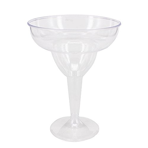 Belinlen 18 Count 11oz Clear Hard Plastic Margarita Glasses/Party Cups Wedding Parties Cocktail Cups