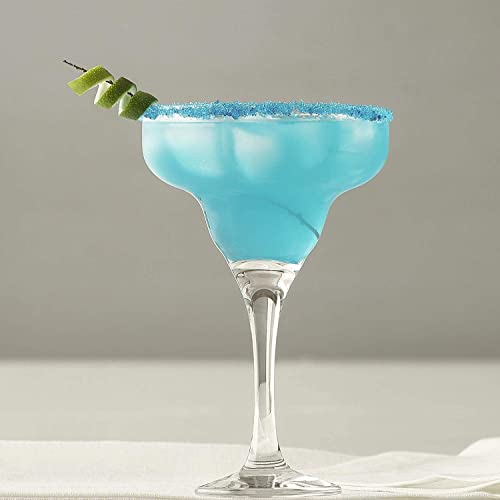 LAV Margarita Glasses Set of 4 - Margarita Cocktail Glasses 10.25 oz - Clear Daiquiri Glasses for Parties - Classic Cocktail Drinking Glasses for Frozen Drinks