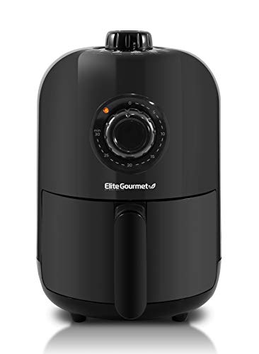 Elite Gourmet EAF-1121X Personal 1.1 Qt. Compact Space Saving Electric Hot Air Fryer Oil-Less Healthy