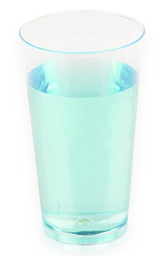 Zappy Elegant Disposable Plastic Straight Wall Shooter Glasses 3 Oz: Clear Pack of 50 Tumblers - Tasting Sample Dessert Shooters Champagne Wine Beer Shot Glass Parfait Souffle Jello Tumbler Party Cups
