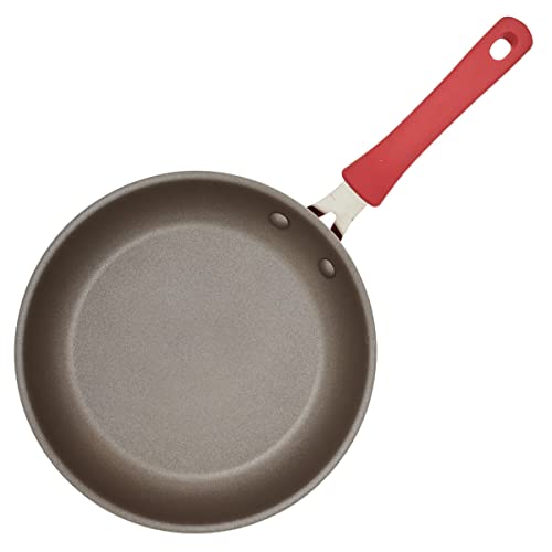 Rachael Ray Cook + Create Aluminum Nonstick Cookware Set, 10-Piece, Red