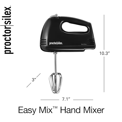 Proctor Silex Easy Mix 5-Speed Electric Hand Mixer with Bowl Rest