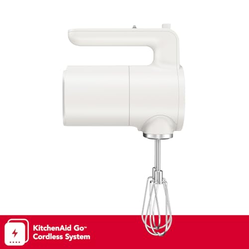 KitchenAid Go Cordless Hand Mixer - battery sold separately, KHMR700, Porcelain White
