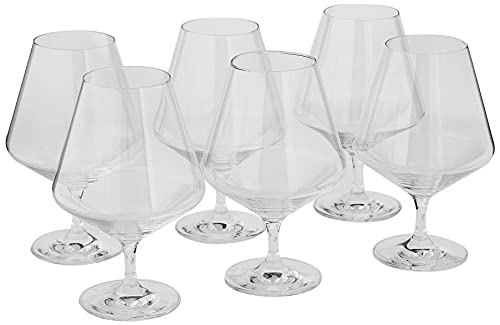 ZWIESEL GLAS Pure Cognac Glass (Set of 6), Dishwasher-Safe Tritan Crystal Glasses, Made in Germany (21 Ounce)