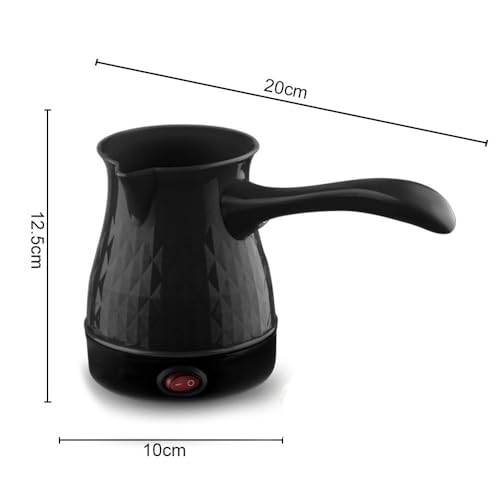 Turkish Coffee Maker, 600ml Portable Electric Turkey Coffee Pot Stainless Steel Arabic Greek Turkish Coffee Maker, Anti Scald Tea Maker Kettle Coffee Machine