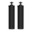 Waterdrop Black Water Filter, Replacement for Berkey®, Purewell®, ProOne®, BB9-2® Carbon Filters, Waterdrop Gravity Water Filter System, NSF/ANSI 42&372 Certified Water Filter, 2 Pack