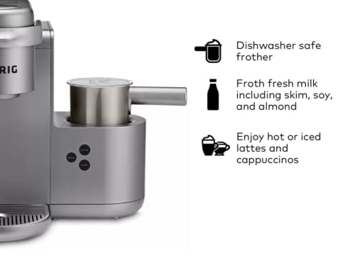 Keurig K-Cafe C Single Serve K-Cup Pod Coffee, Latte and Cappuccino Maker, Nickel