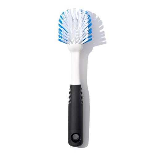 OXO Good Grips Dish Scrub Brush with Non-Slip Handle, Nylon Bristles