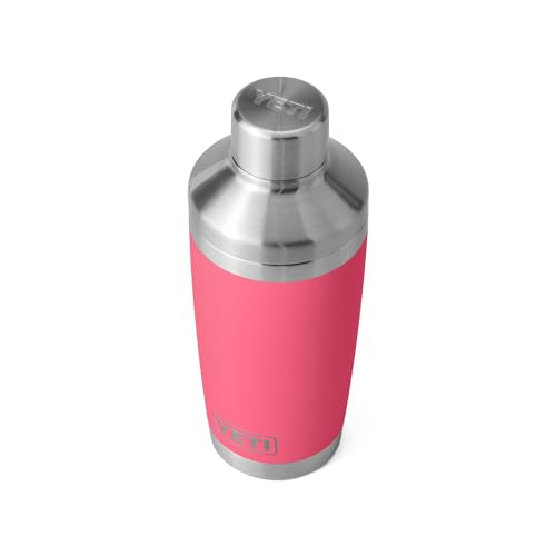 YETI Rambler 20 oz Cocktail Shaker, Stainless Steel, Vacuum Insulated, Tropical Pink