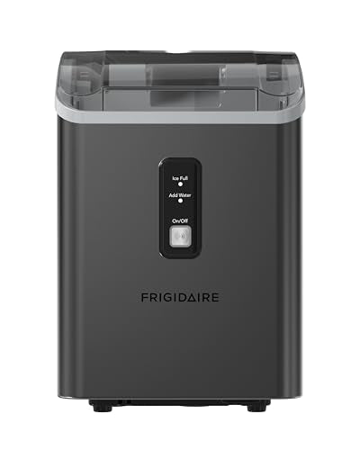 Frigidaire Countertop Crunchy Chewable Nugget Ice Maker, 33lbs per Day, Gunmetal