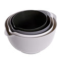 BoxedHome Classic Mixing Bowl Set, BPA Free Plastic, Microwave and Dishwasher Safe (Set of 4, Grey),3.5 quarts