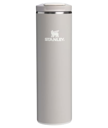 STANLEY Transit FlipTop Mug | Leakproof Coffee Travel Cup | Vacuum Insulated Stainless Steel | Stays Hot or Cold for Hours | BPA-Free | 16 oz | Ash