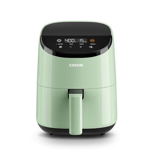 Cosori Lite 2.1 Qt Small Air Fryer, Max 400°F, 4-in-1, 97% less oil, Green