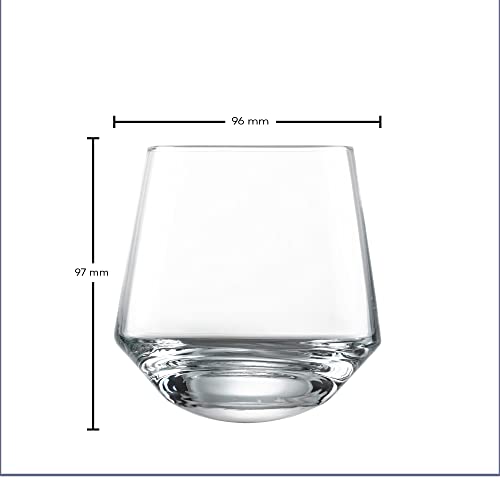 ZWIESEL GLAS Pure Dancing Tumbler (Set of 2), Dancing Cocktail Glasses, Dishwasher-Safe Tritan Crystal Glasses, Made in Germany (13 Ounce)