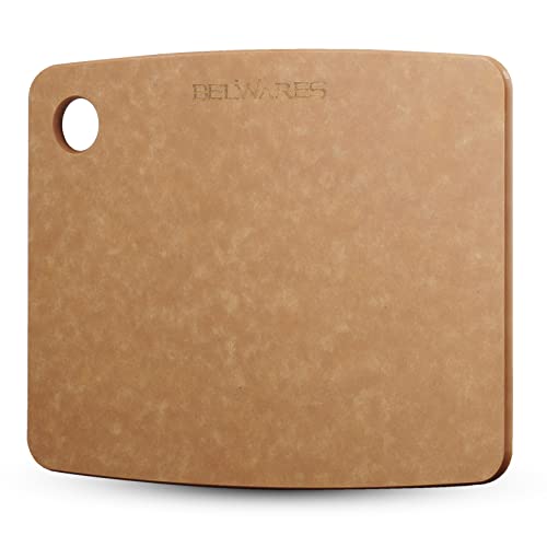 Wooden Cutting Board for Kitchen - Small Composite Wood Cutting Boards Dishwasher - Thin, BPA Free & Eco-Friendly Chopping Board (11.5 x 9 Inch, Natural)