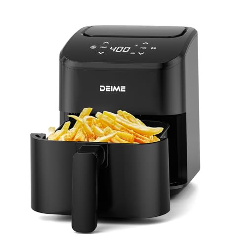 DEIME Air Fryer, Small Digital 3 Qt Airfryer Space Saving Compact, Bake, Reheat, Roasts for Quick Easy