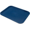 Carlisle FoodService Products Café Cafeteria Tray, Fast Food Tray for Restaurant or Commercial Use, 12" x 16", 1 Count, Blue