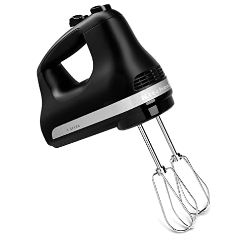 KitchenAid 5 Ultra Power Speed Hand Mixer, KHM512, Black Matte