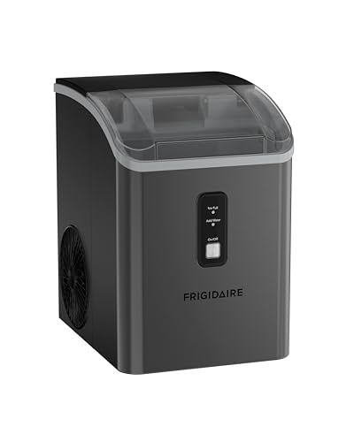 Frigidaire Countertop Crunchy Chewable Nugget Ice Maker, 33lbs per Day, Gunmetal