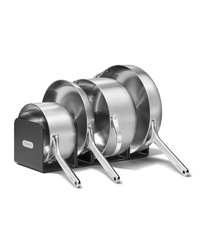 Caraway Stainless Steel Cookware Set, 12 Piece 5-Ply Stainless Steel Pots and Pans Set, Includes Fry, Sauce, Sauté