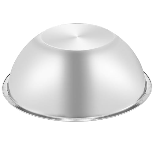 Suwimut 3 Pack Stainless Steel Mixing Bowls, 6 Quart Flat Base Stainless Steel Serving Bowls, 12.6 Inch Mirror Polish Large Metal Bowl Set for Kitchen Cooking, Baking, Prepping