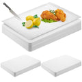 Hushee 120 Count Disposable Cutting Board Sheets 10 x 13 Inch Flexible Plastic Disposable Sheets Cutting Mat Large Chopping Boards for Kitchen Cooking Traveling Camping Tailgating BBQ