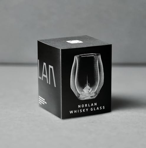 NORLAN WHISKY GLASS (Clear Single Glass with Polishing Cloth)