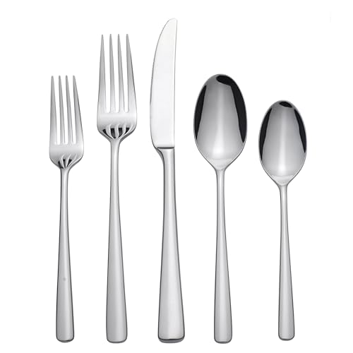 Oneida B1013020Al20 Doublet 20 Piece Everyday Flatware Set, Service For 4