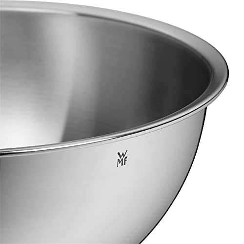 WMF 645709990 Gourmet Bowl Set for Kitchen 4-Piece, Cromargan Stainless Steel, Multifunctional, Mixing Bowl, Serving Bowl, Stackable