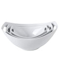 DLIM HOME Ceramic Serving Bowls with Handles, Large Salad Bowl Set for Entertaining, Mixing, Serving Dishes for Parties, Kitchen, Housewarming & Everyday Use, Set of 3, 15/28/49 oz