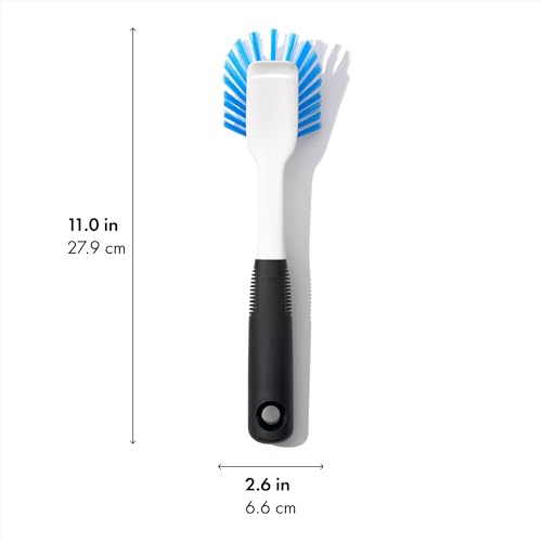 OXO Good Grips Dish Scrub Brush with Non-Slip Handle, Nylon Bristles