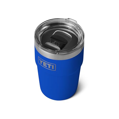 YETI Rambler 16 oz Stackable Tumbler, Vacuum Insulated, Stainless Steel with MagSlider Lid, Royal Blue