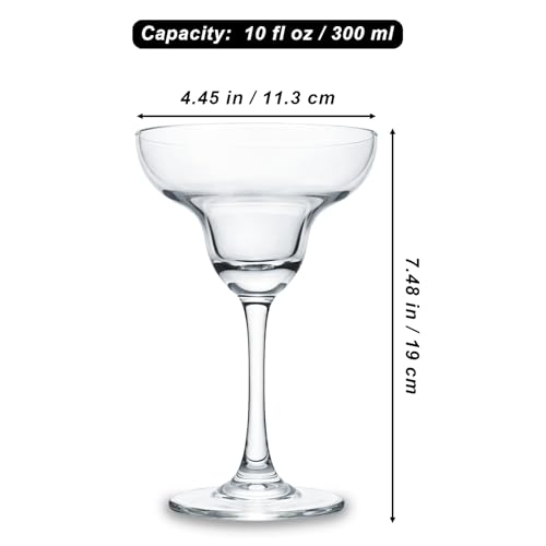 Almagic Margarita Glasses Set of 4-10 FL OZ / 300 ML
