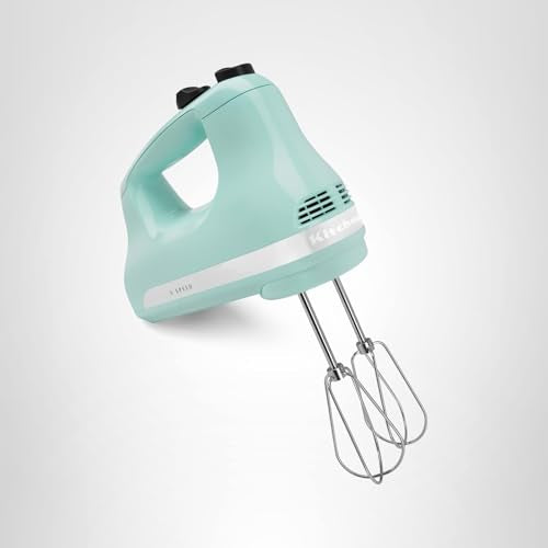 KitchenAid 5 Ultra Power Speed Hand Mixer, KHM512, Ice Blue