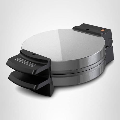 BLACK+DECKER WMB500 Traditional Belgian-Style Waffle Maker, Stainless Steel