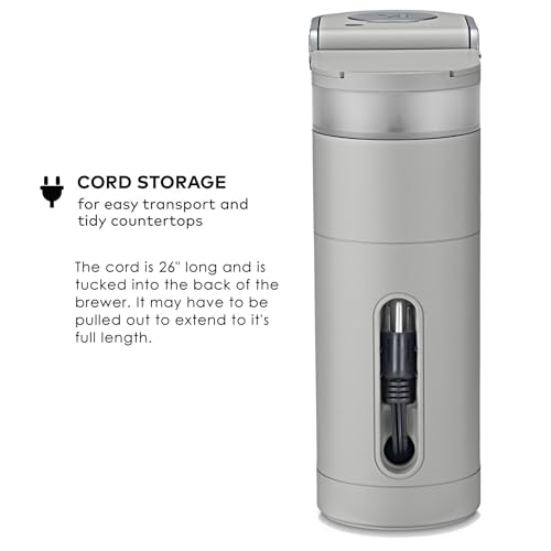 Keurig K-Mini Single Serve K-Cup Pod Coffee Maker, 6 to 12oz Brew size, with Cord Storage, Perfect for Small Spaces, Studio Gray