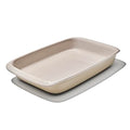 OXO Good Grips 3 Qt Rectangular Stoneware Baking Dish, Serving Dishes - Biscuit