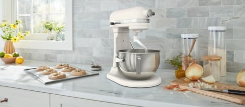 KitchenAid 5.5 Quart Bowl-Lift Stand Mixer with 11 Speeds, KSM55SXXX, Porcelain White