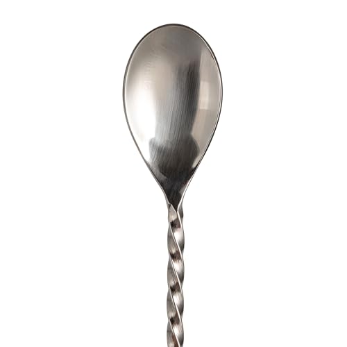 Creative Co-Op 5-Piece Stainless Steel and Mango Wood Bar Tools with Stand, Nickel Finish and Natural